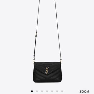 Saint Laurent black leather crossbody bag